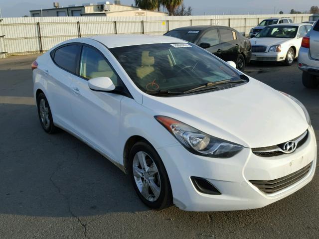 5NPDH4AE0DH345288 - 2013 HYUNDAI ELANTRA GL WHITE photo 1