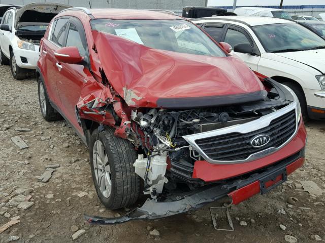 KNDPCCA27B7080043 - 2011 KIA SPORTAGE E RED photo 1