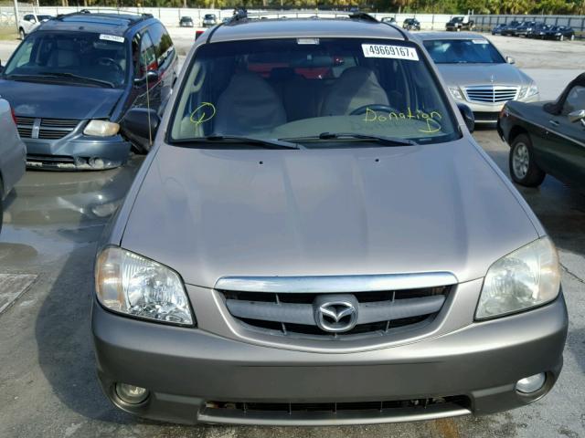 4F2YU091X1KM31082 - 2001 MAZDA TRIBUTE LX SILVER photo 9