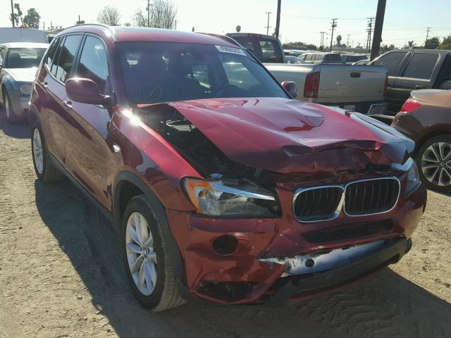 5UXWX9C54D0A08756 - 2013 BMW X3 XDRIVE2 RED photo 1