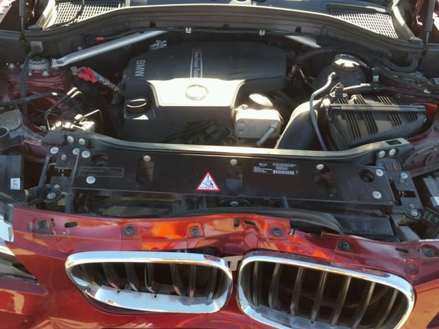 5UXWX9C54D0A08756 - 2013 BMW X3 XDRIVE2 RED photo 7