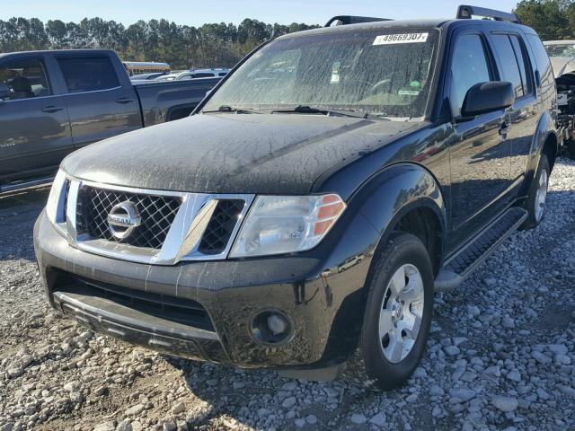 5N1AR18U78C633432 - 2008 NISSAN PATHFINDER BLACK photo 2