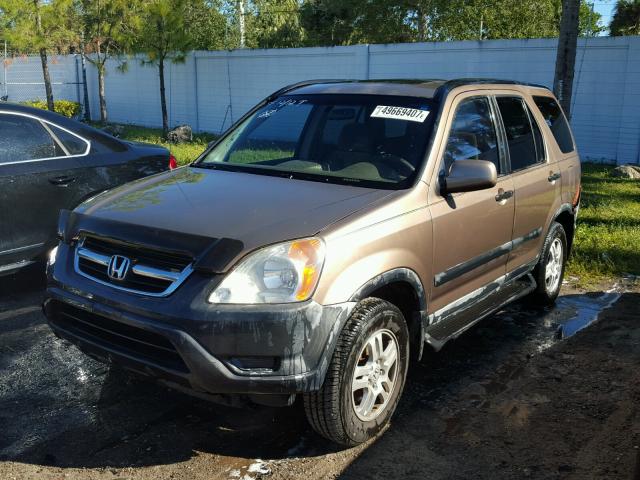 JHLRD78842C074735 - 2002 HONDA CR-V EX GOLD photo 2