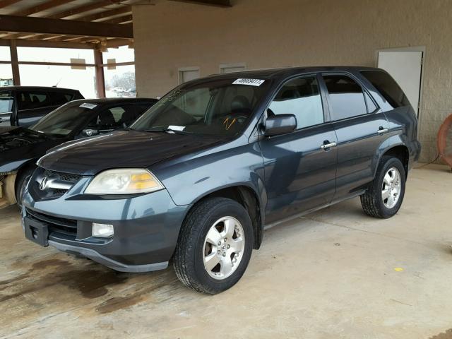 2HNYD18286H507164 - 2006 ACURA MDX GREEN photo 2