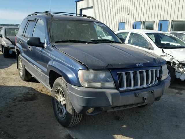 1J4GW48S44C245604 - 2004 JEEP GRAND CHER BLUE photo 1