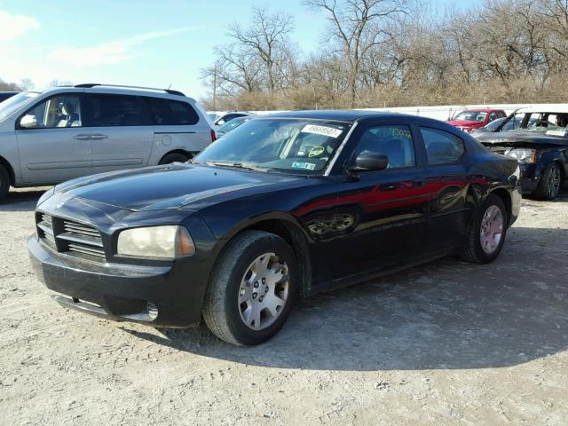 2B3KA43R56H310593 - 2006 DODGE CHARGER SE BLACK photo 2