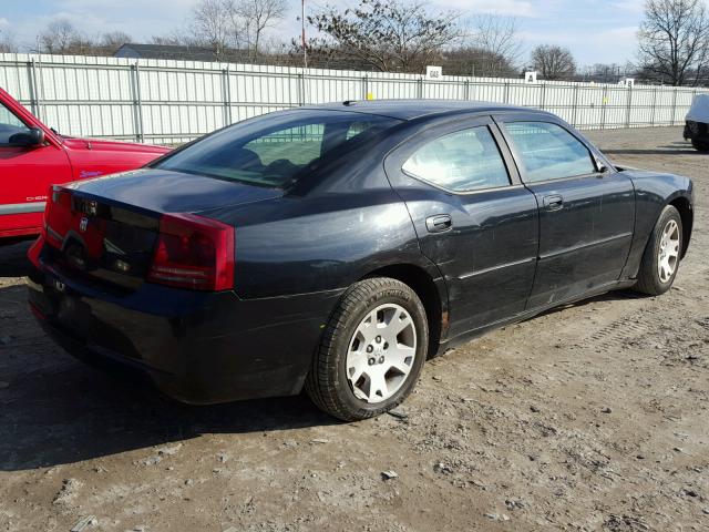 2B3KA43R56H310593 - 2006 DODGE CHARGER SE BLACK photo 4