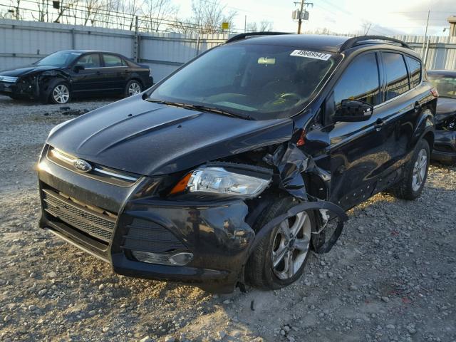 1FMCU0GX1FUA15978 - 2015 FORD ESCAPE SE BLACK photo 2