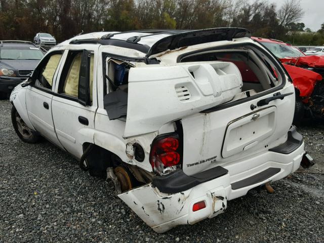 1GNDS13S182201783 - 2008 CHEVROLET TRAILBLAZE WHITE photo 3