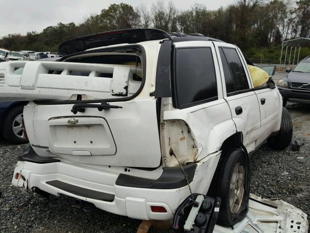 1GNDS13S182201783 - 2008 CHEVROLET TRAILBLAZE WHITE photo 4