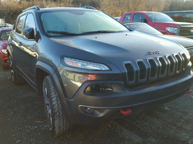 1C4PJMBS0GW133933 - 2016 JEEP CHEROKEE T CHARCOAL photo 1