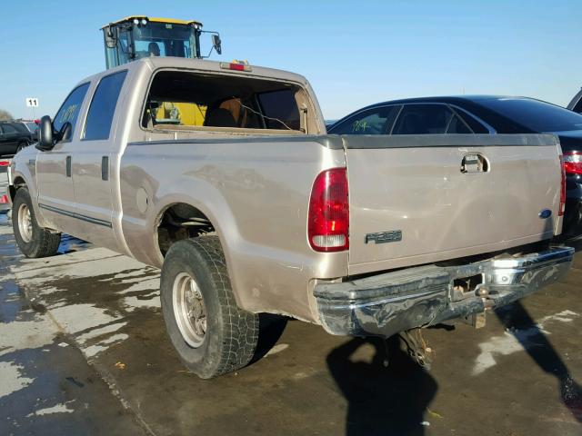 1FTNW20L5XEB53187 - 1999 FORD F250 SUPER GOLD photo 3