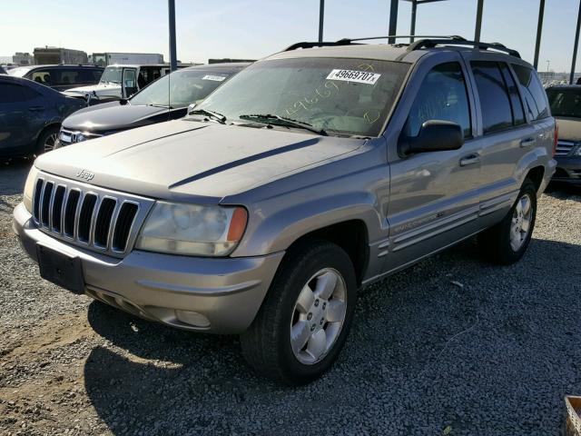 1J4GX58N51C551218 - 2001 JEEP GRAND CHER GRAY photo 2