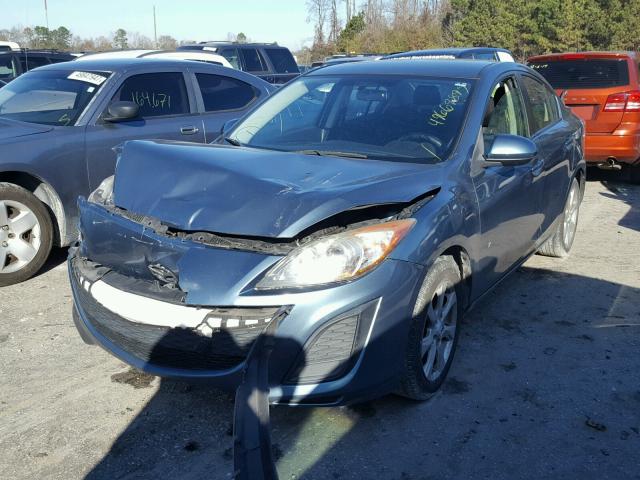 JM1BL1VF2B1434338 - 2011 MAZDA 3 I TEAL photo 2