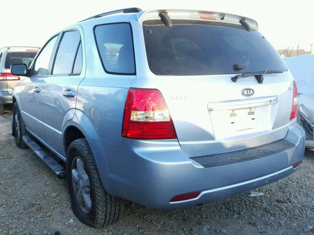 KNDJD735985763125 - 2008 KIA SORENTO EX BLUE photo 3