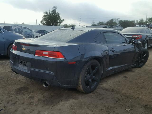 2G1FD1E3XF9260436 - 2015 CHEVROLET CAMARO LT BLACK photo 4