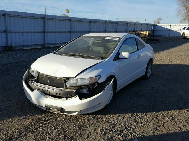 2HGFG12649H537669 - 2009 HONDA CIVIC LX WHITE photo 2