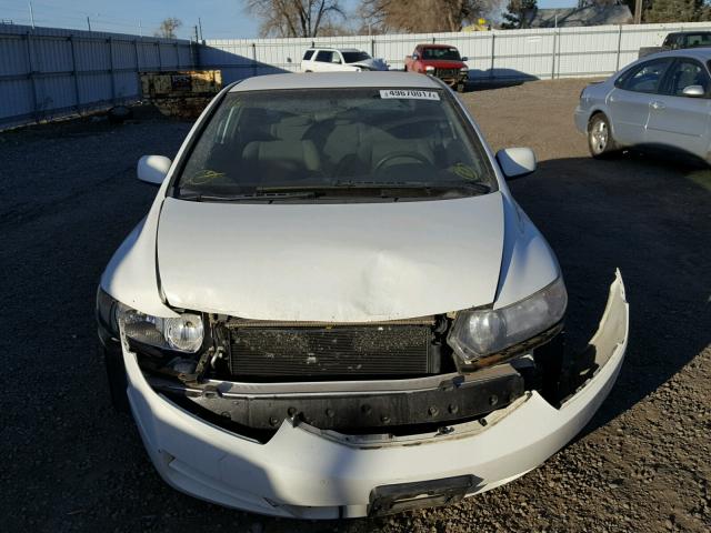 2HGFG12649H537669 - 2009 HONDA CIVIC LX WHITE photo 9