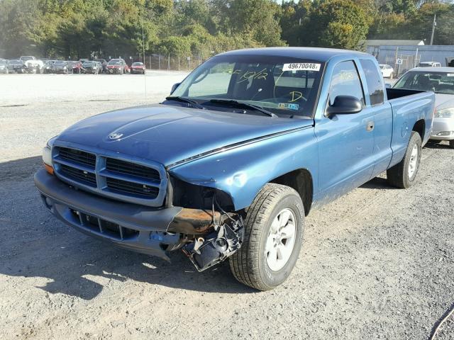 1D7GL32N83S252562 - 2003 DODGE DAKOTA SPO BLUE photo 2