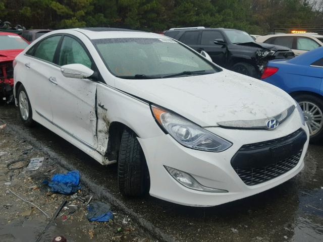 KMHEC4A4XBA011280 - 2011 HYUNDAI SONATA HYB WHITE photo 1