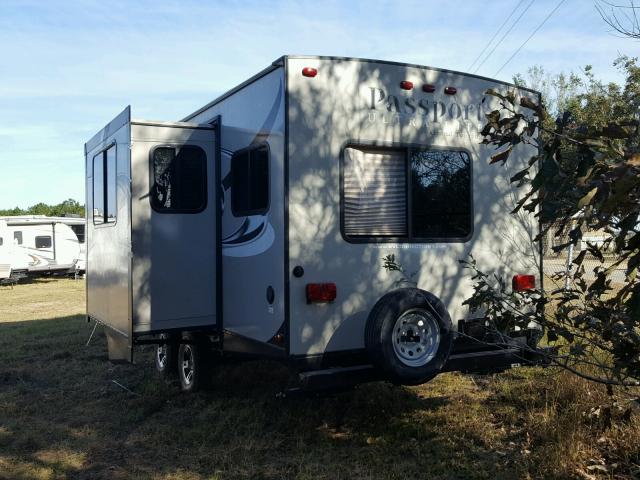 4YDT2522XHK411454 - 2017 KEYSTONE PASSPORT 棕色 照片 3