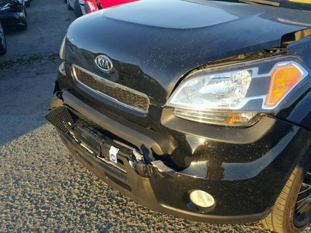 KNDJT2A25B7285103 - 2011 KIA SOUL BLACK photo 9