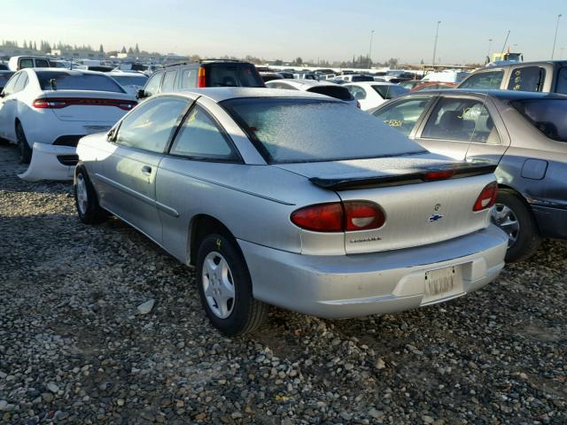 1G1JC124317272903 - 2001 CHEVROLET CAVALIER SILVER photo 3