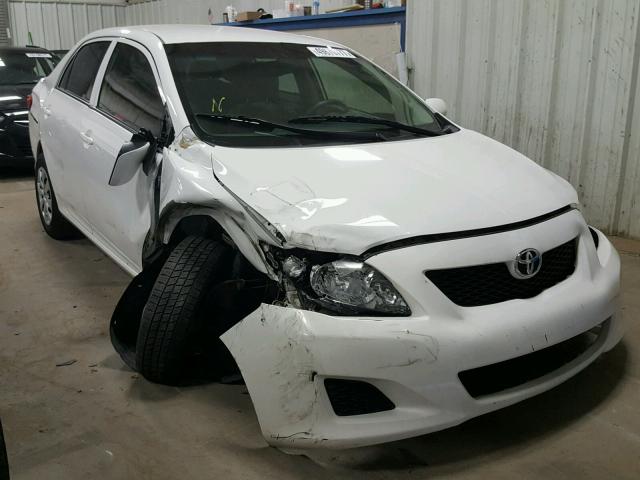 1NXBU40E89Z109520 - 2009 TOYOTA COROLLA BA WHITE photo 1