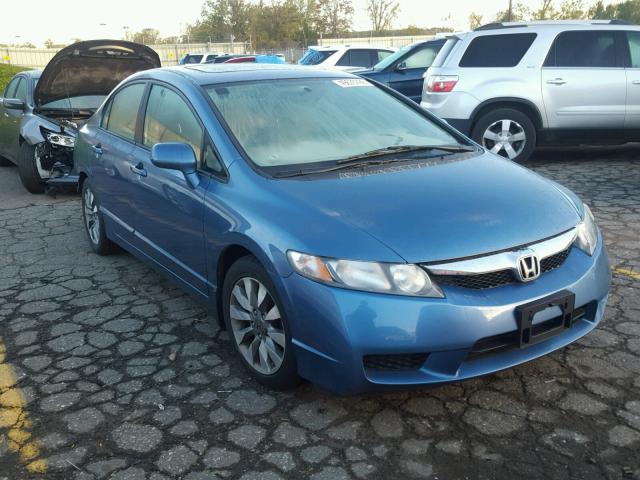 19XFA16979E002609 - 2009 HONDA CIVIC EXL ლურჯი ფოტო 1