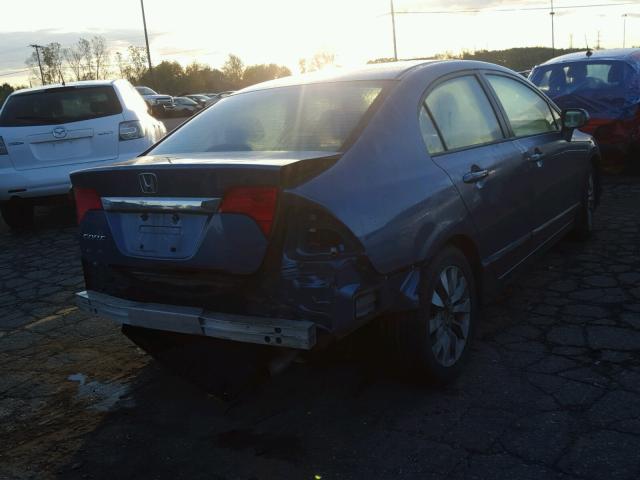 19XFA16979E002609 - 2009 HONDA CIVIC EXL ლურჯი ფოტო 4