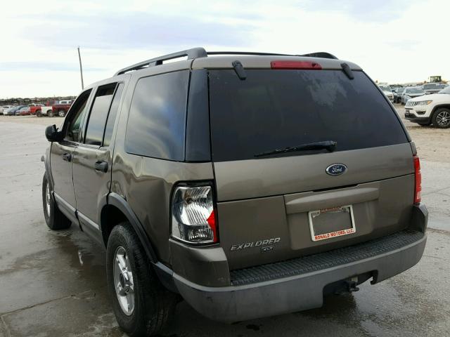 1FMZU63K73UC18747 - 2003 FORD EXPLORER X BROWN photo 3