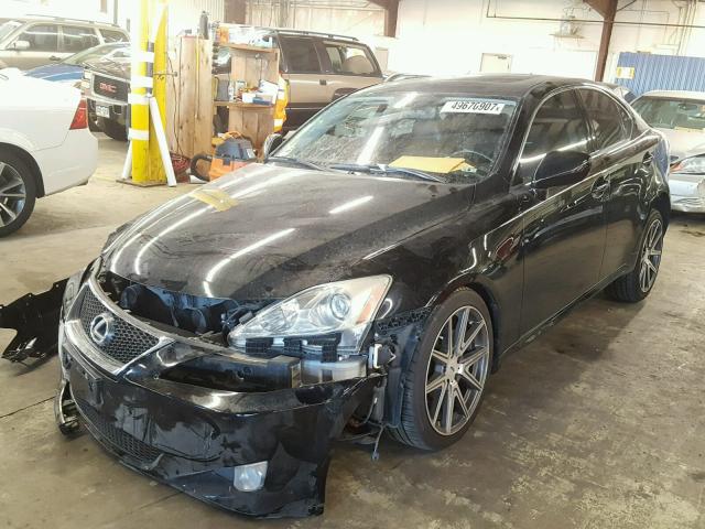 JTHCK262585025128 - 2008 LEXUS IS 250 BLACK photo 2