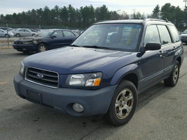 JF1SG63665G733147 - 2005 SUBARU FORESTER 2 BLUE photo 2