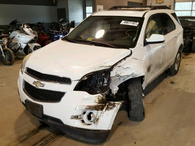 2CNALDEW1A6233910 - 2010 CHEVROLET EQUINOX LT WHITE photo 2