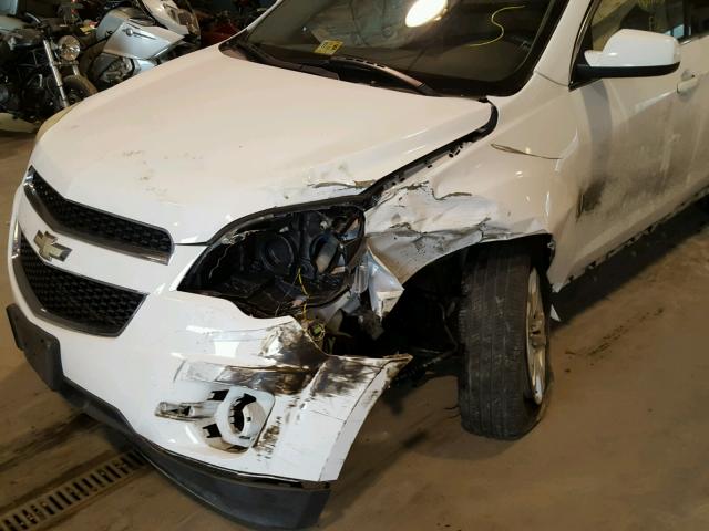 2CNALDEW1A6233910 - 2010 CHEVROLET EQUINOX LT WHITE photo 9