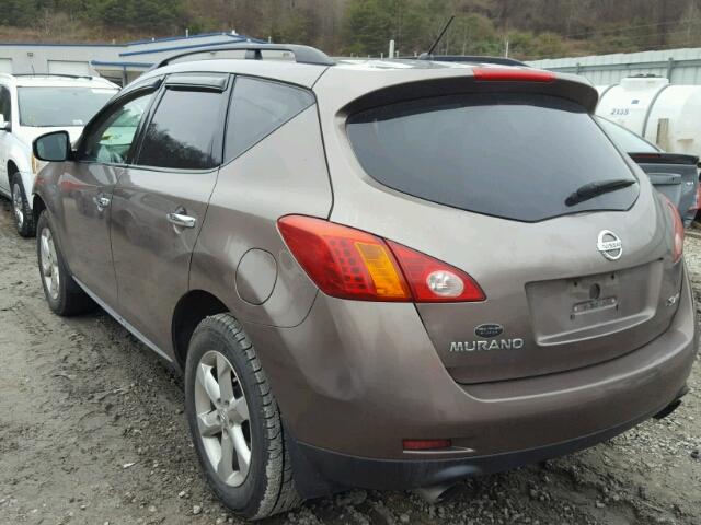 JN8AZ18W09W110487 - 2009 NISSAN MURANO S CHARCOAL photo 3