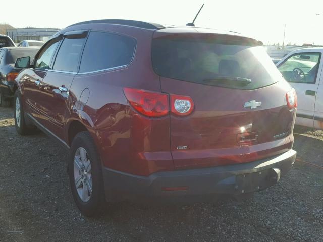 1GNLVGED2AJ233075 - 2010 CHEVROLET TRAVERSE L RED photo 3