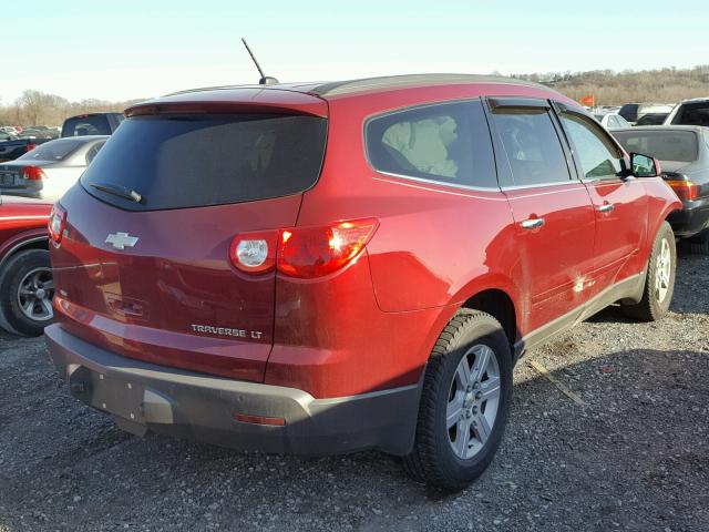 1GNLVGED2AJ233075 - 2010 CHEVROLET TRAVERSE L RED photo 4