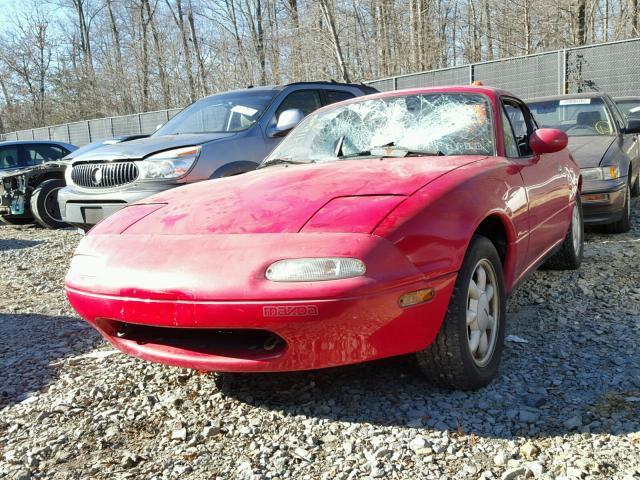 JM1NA3529L0140311 - 1990 MAZDA MX-5 MIATA RED photo 2