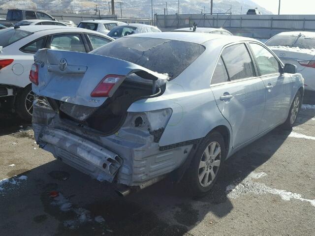 4T1BE46K27U507376 - 2007 TOYOTA CAMRY BLUE photo 4