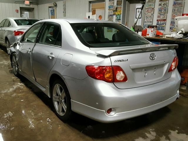 2T1BE40E09C026078 - 2009 TOYOTA COROLLA XR 银色 照片 3