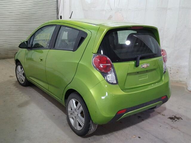 KL8CB6S92EC496505 - 2014 CHEVROLET SPARK LS GREEN photo 3