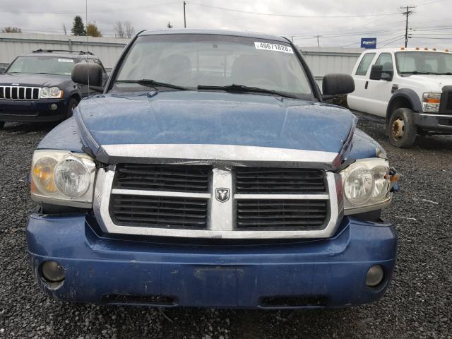 1D7HW48N56S502000 - 2006 DODGE DAKOTA QUA BLUE photo 9