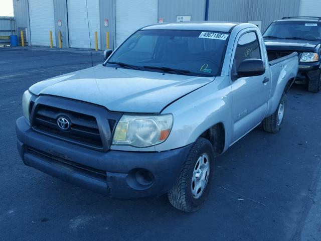 5TENX22N85Z125700 - 2005 TOYOTA TACOMA SILVER photo 2