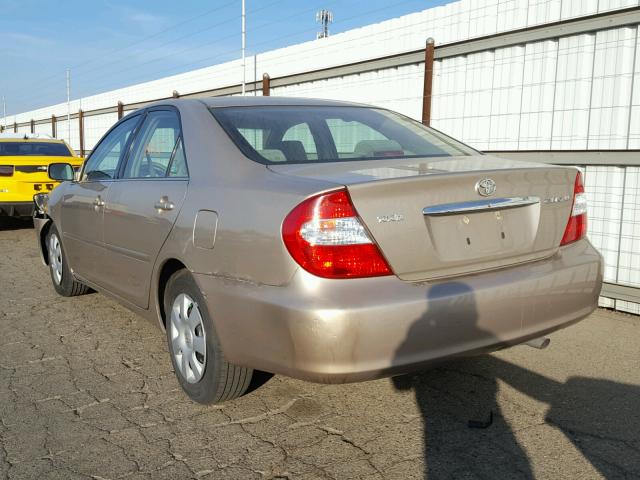 4T1BE32K73U198367 - 2003 TOYOTA CAMRY LE TAN photo 3