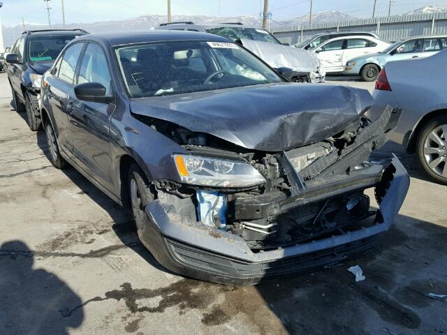 3VW2K7AJ2FM303805 - 2015 VOLKSWAGEN JETTA BASE GRAY photo 1