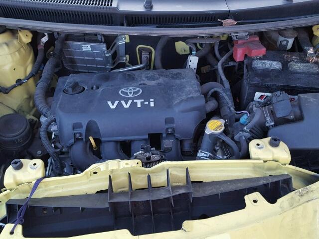 JTDJT903795230368 - 2009 TOYOTA YARIS YELLOW photo 7