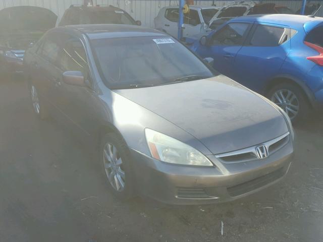 1HGCM66527A000014 - 2007 HONDA ACCORD EX GRAY photo 1