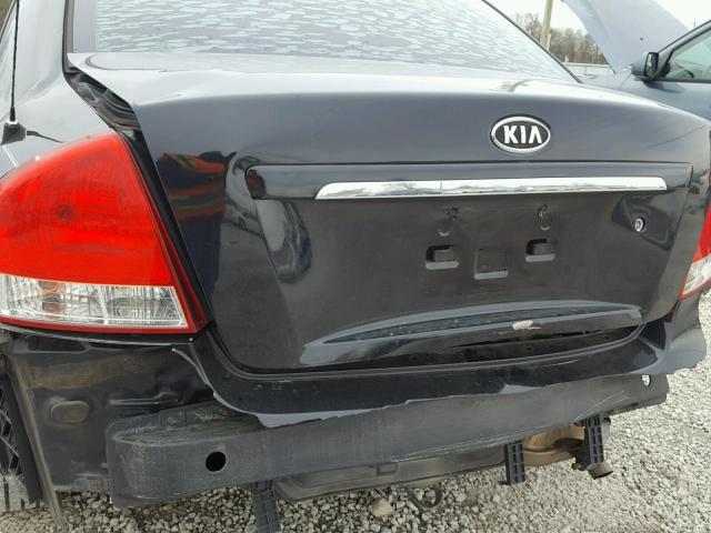 KNAFE221095614556 - 2009 KIA SPECTRA EX BLACK photo 9