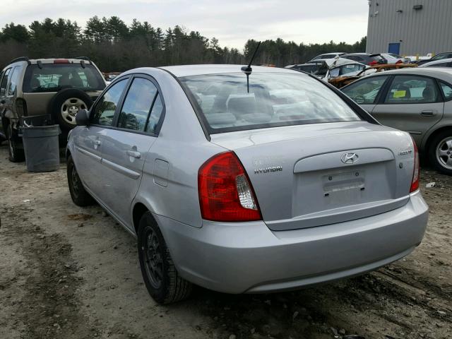 KMHCN46C09U289096 - 2009 HYUNDAI ACCENT GLS SILVER photo 3